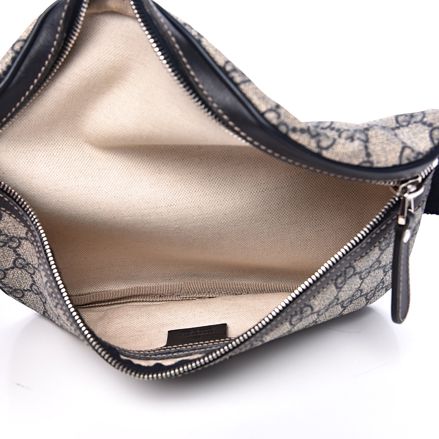 Gucci GG Supreme Monogram Belt Bag Navy 4 of 11