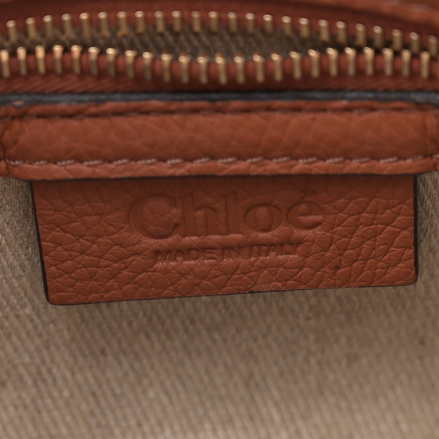 Calfskin Small Marcie Satchel Tan
