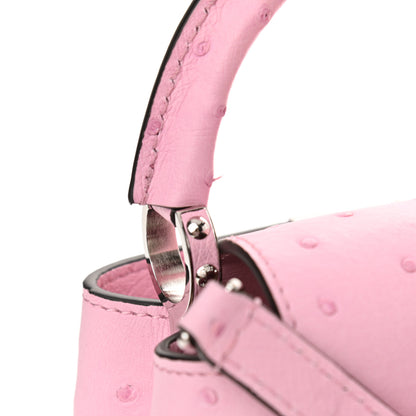 Louis Vuitton Ostrich Capucines Mini Pink 9 of 10