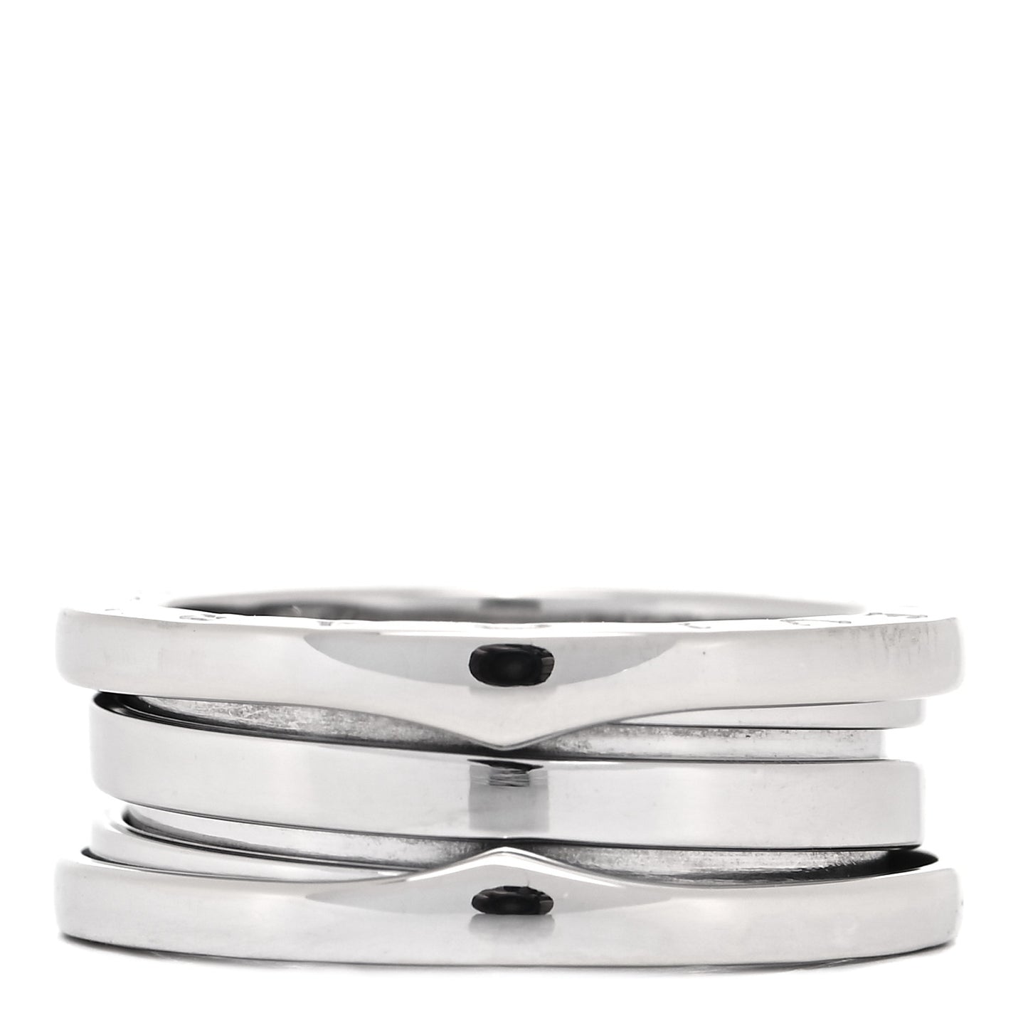 18K White Gold B.Zero1 Two-Band Ring 52 6