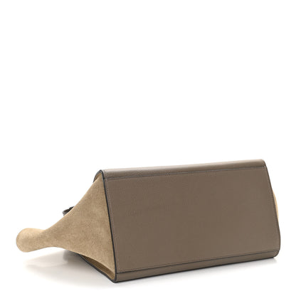 Celine Drummed Calfskin Suede Small Trapeze Souris 4 of 11