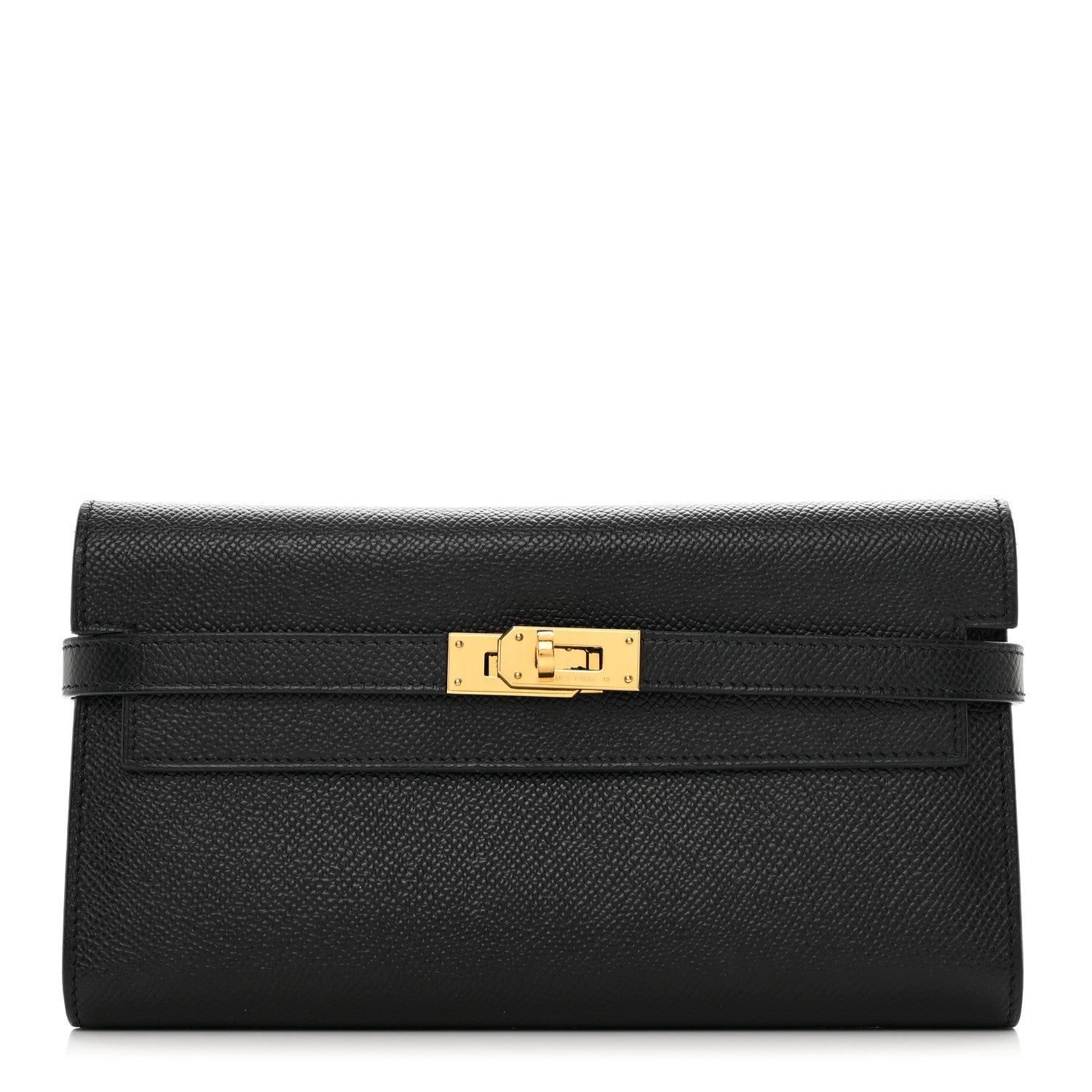 Hermes Epsom Kelly Longue Wallet Black 1 of 10