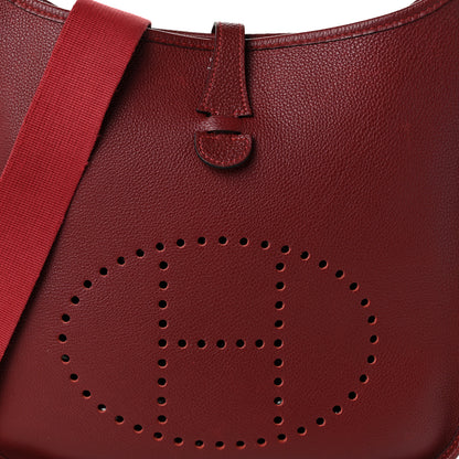 Hermes Togo Evelyne PM Rouge H 8 of 10