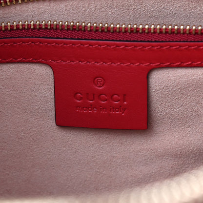 Gucci GG Supreme Monogram Blooms Medium Boston Beige Blue Navy Hibiscus Red 5 of 8