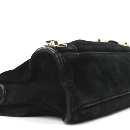 Balenciaga Baby Daim Suede Gold Metallic Edge Hardware Mini City Black 10 of 11