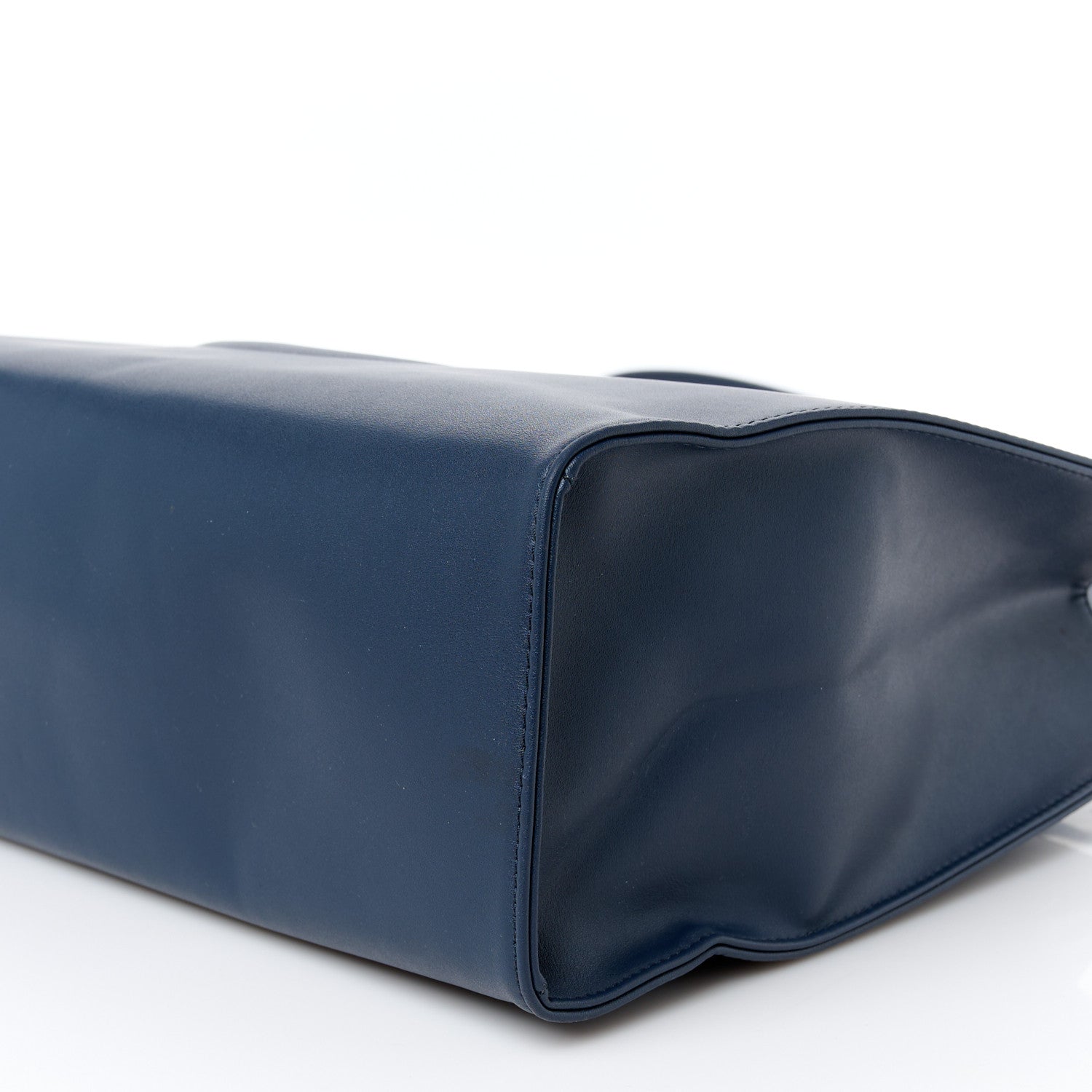 Telfar Vegan Leather Medium Shopping Bag  Navy 9 of 9