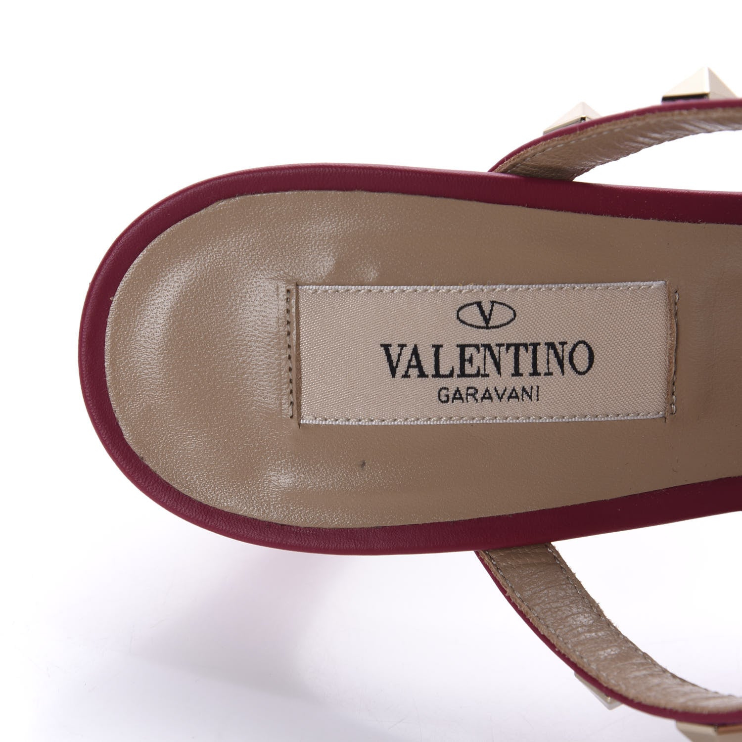 Valentino Garavani Pebbled Calfskin Rockstud 90mm Cage Mules 38 Raspberry 7 of 11