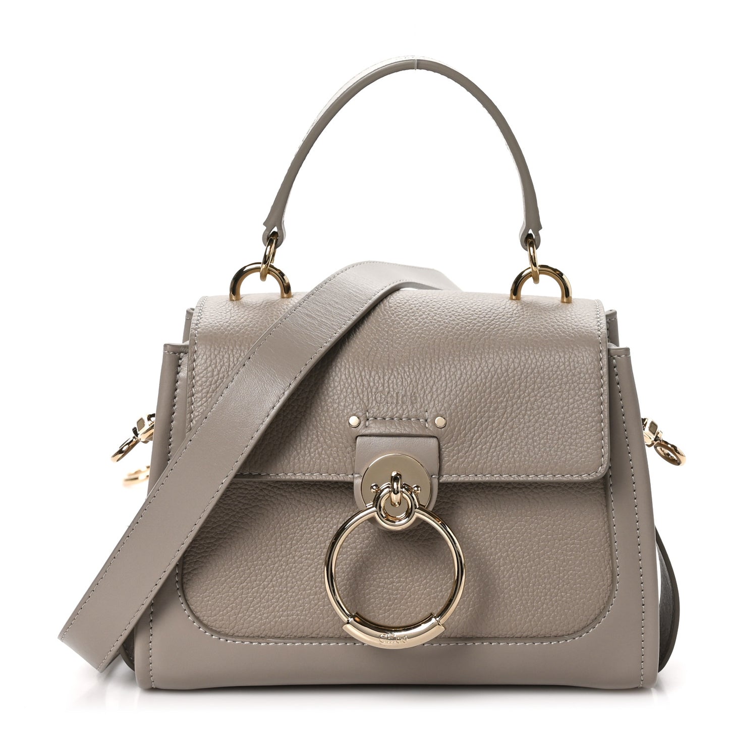 Calfskin Mini Tess Day Bag Motty Grey