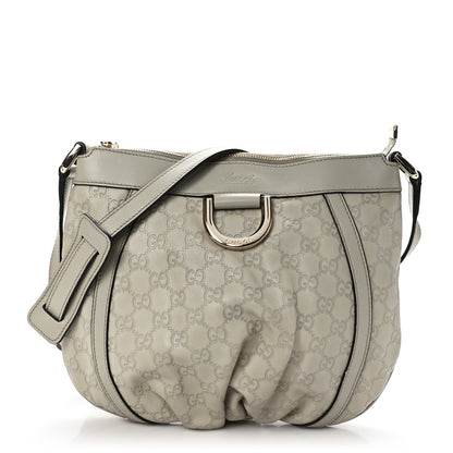 Gucci Guccissima Small D Ring Messenger Off White 1 of 9
