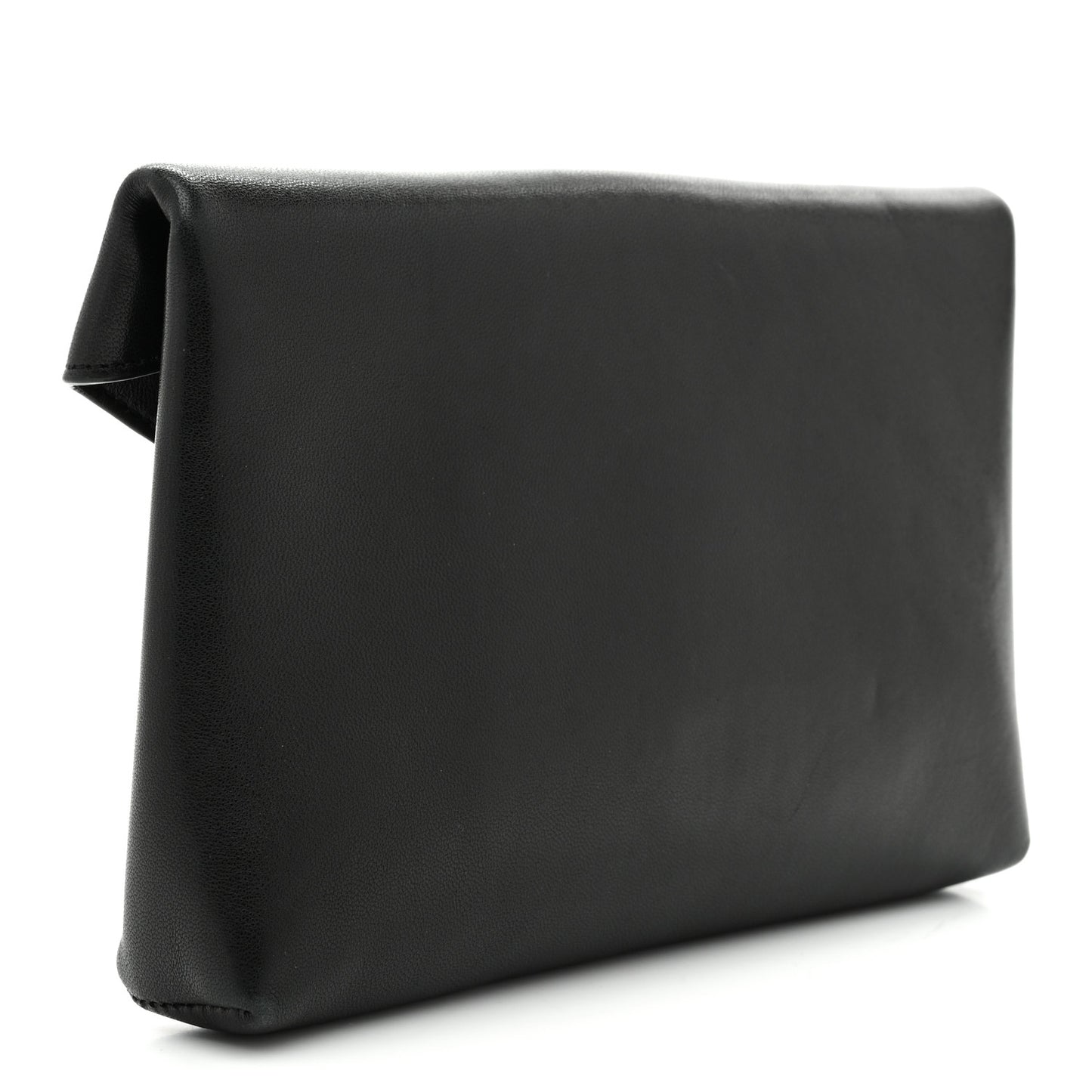 Lambskin Small Cassandre Envelope Pouch Black
