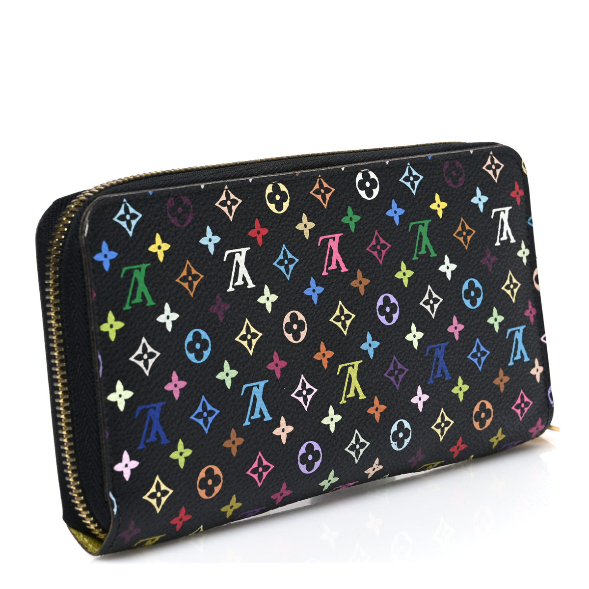 Louis Vuitton Monogram Multicolor Zippy Wallet Black Pistachio 3 of 7
