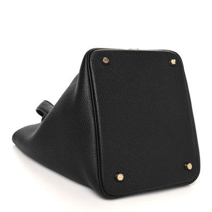Hermes Taurillon Clemence Picotin Lock 22 MM Black 4 of 13