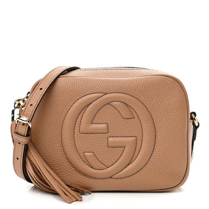 Gucci Pebbled Calfskin Small Soho Disco Bag Camelia 1 of 11