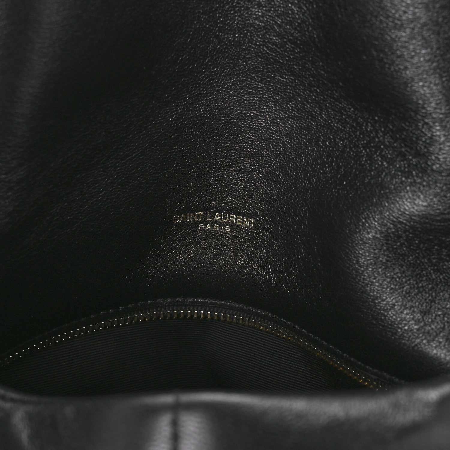 Saint Laurent Lambskin Quilted Medium Loulou Puffer Monogram Chain Satchel Black 6 of 11
