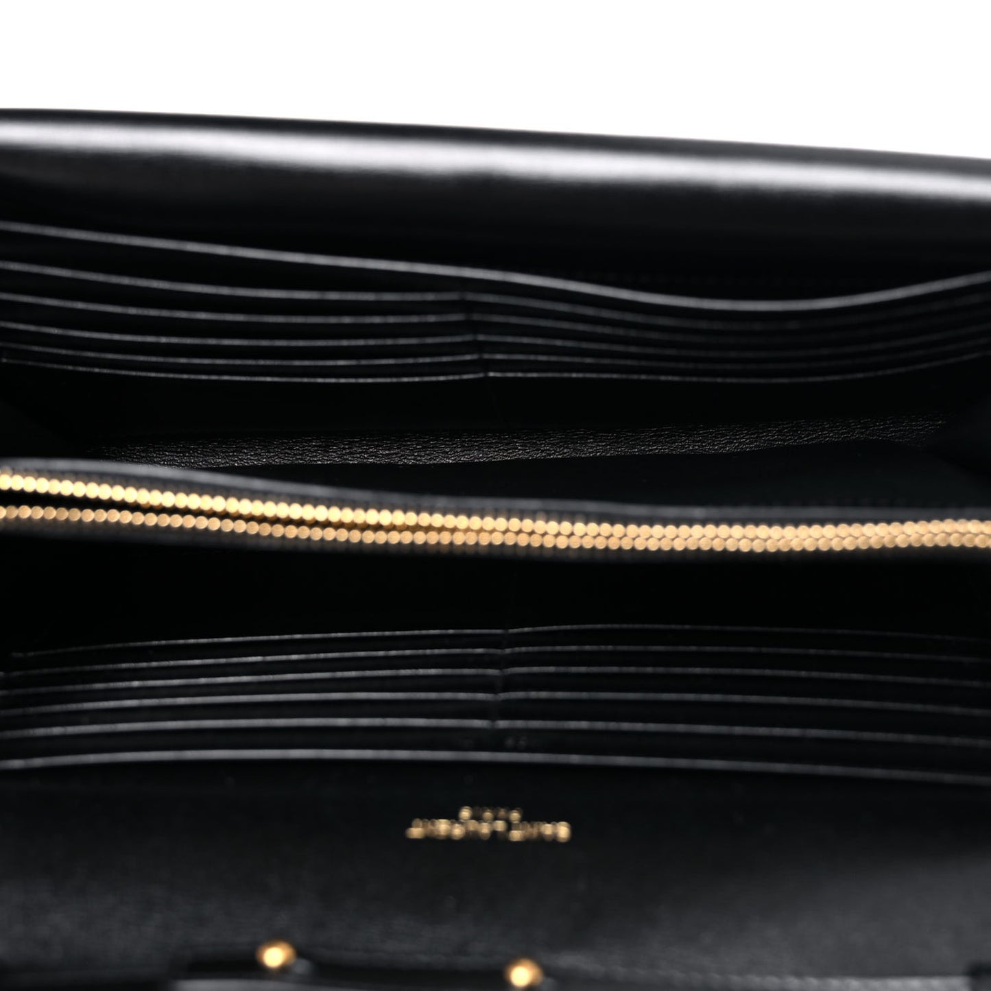 Smooth Calfskin Monogram Sulpice Chain Wallet Black