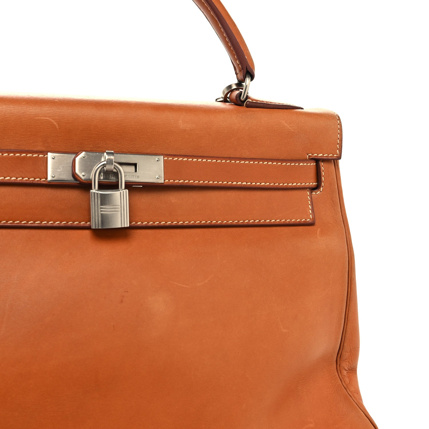 Hermes Natural Barenia Kelly Retourne 32 Fauve 13 of 14