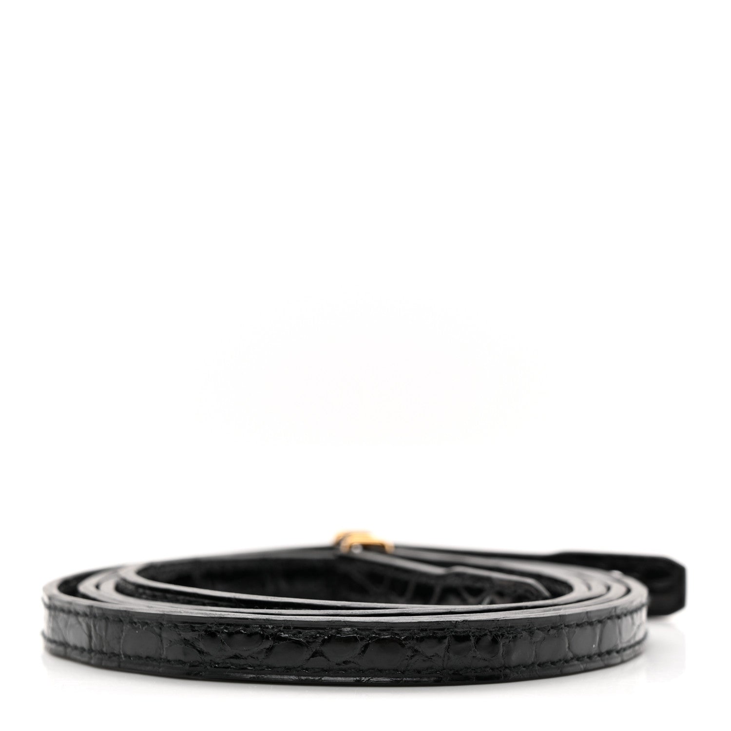 Hermes Shiny Alligator Constance Long Wallet To Go Strap Black 2 of 4