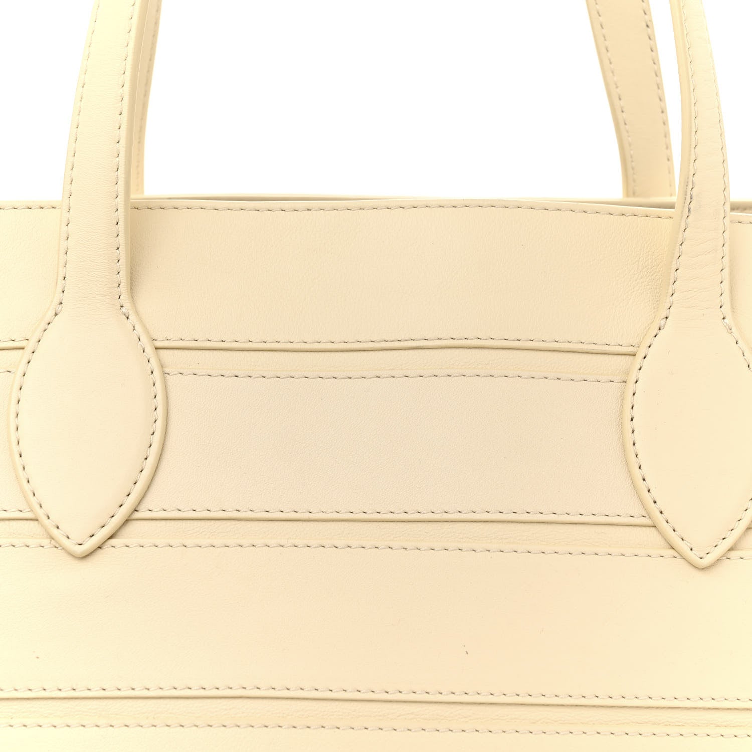 Khaite Calfskin Banded Florence Tote Cream 8 of 19