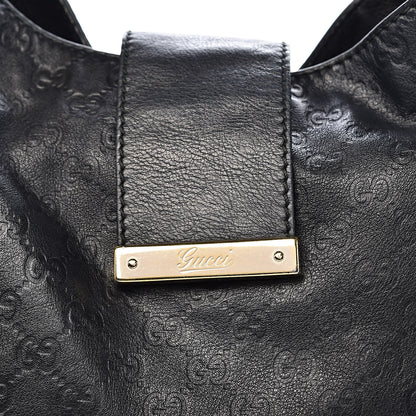 Gucci Guccissima Large New Ladies Web Hobo Black 20 of 20