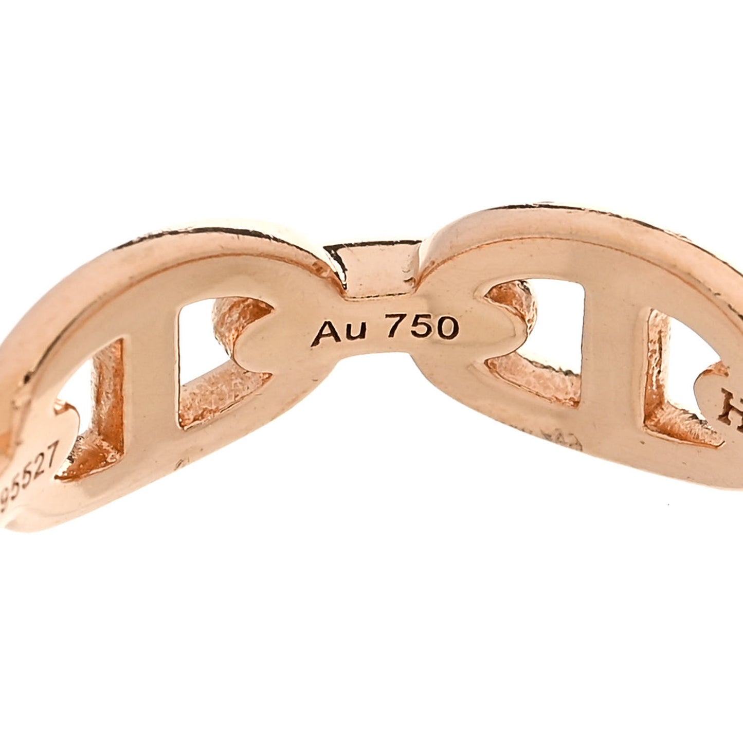 18K Rose Gold PM Chaine d'Ancre Enchainee Ring 52 6