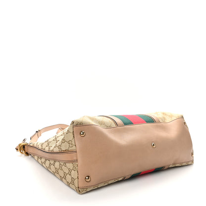 Gucci Monogram Web Medium Rania Top Handle Bag Khaki 4 of 10