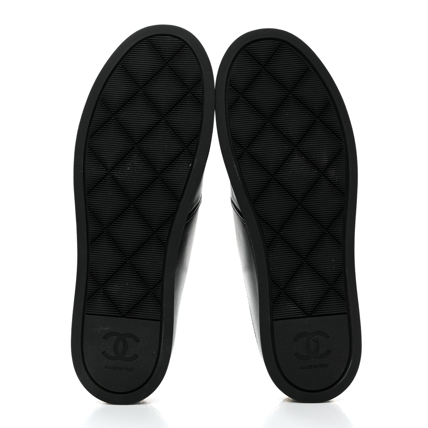Chanel Lambskin Grosgrain Cap Toe Sneaker Mules 40 Black 5 of 8