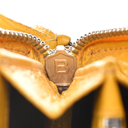 Balenciaga Agneau Classic Silver Hardware Continental Zip Around Jaune Epi 14 of 19