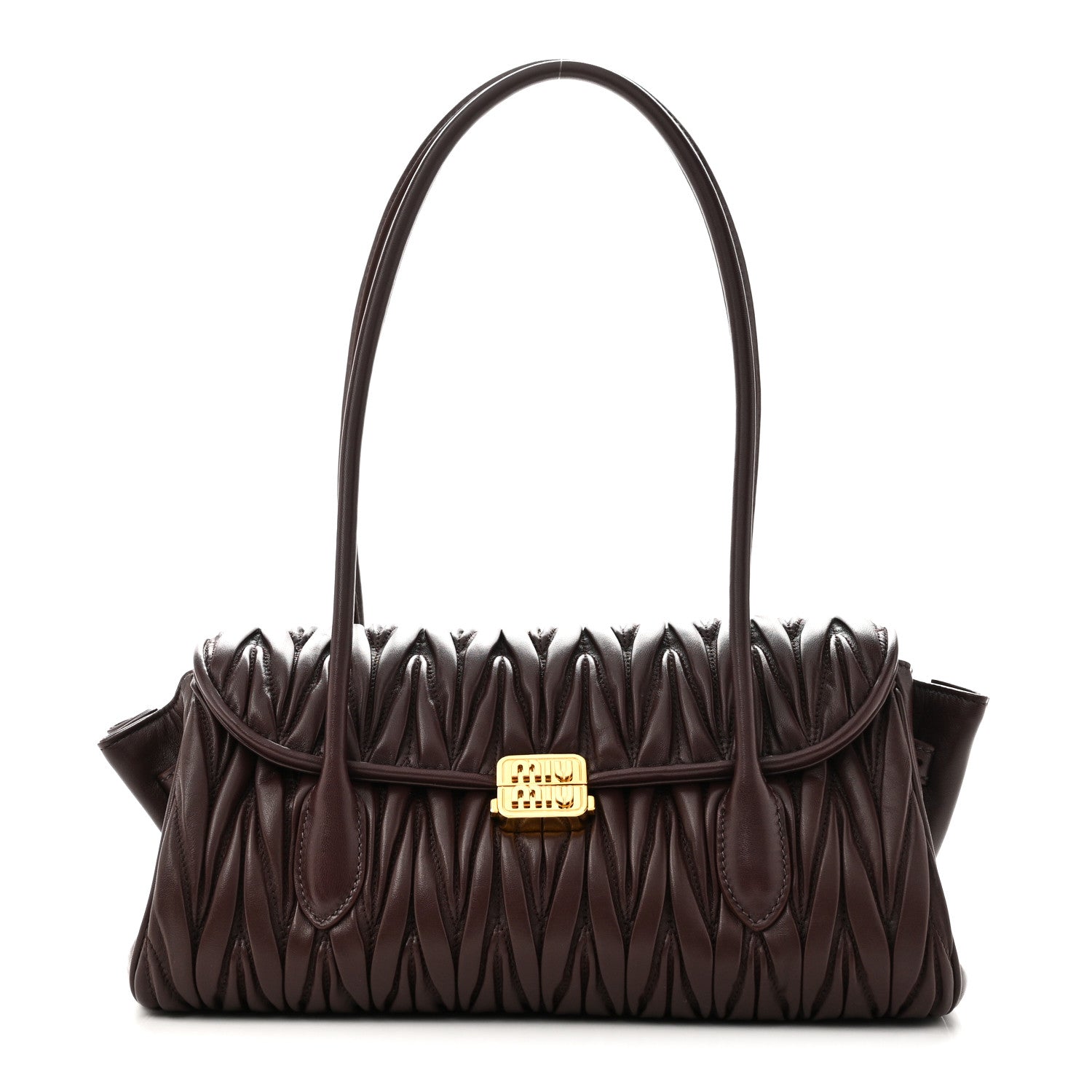 Miu Miu Nappa Matelasse Shoulder Bag Radica 1 of 9