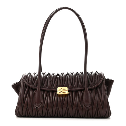 Miu Miu Nappa Matelasse Shoulder Bag Radica 1 of 9