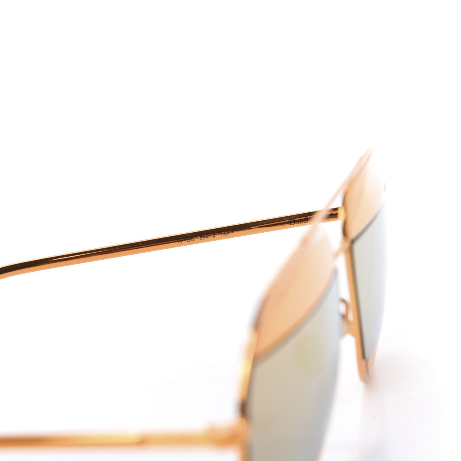 Christian Dior Split 1 Aviator Sunglasses Gold 6 of 8