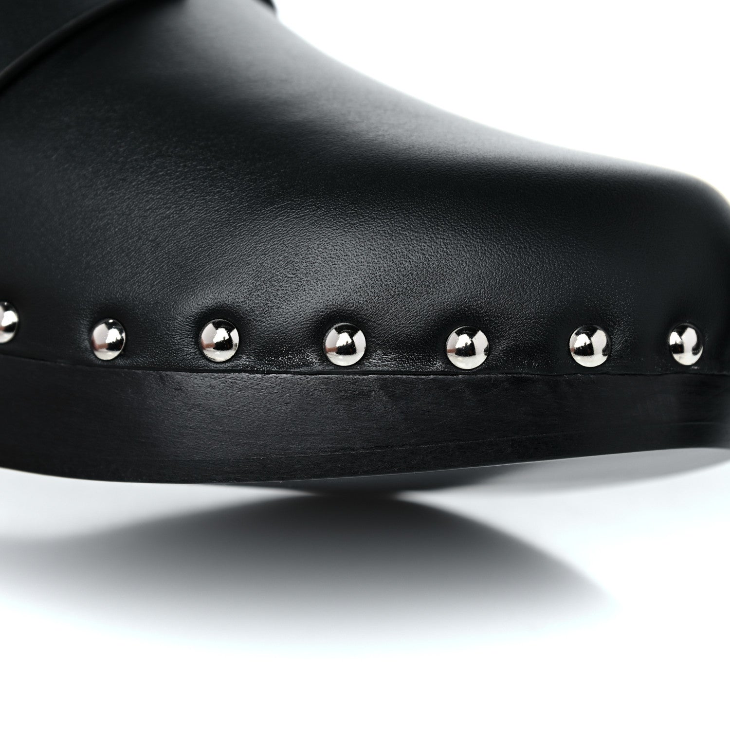 Hermes Calfskin Calya Mules 37 Black 9 of 14