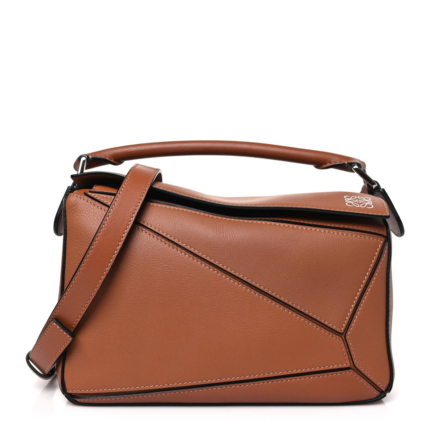 Calfskin Small Puzzle Bag Tan