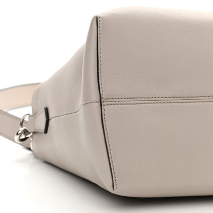 Fendi Vitello Dolce 4 Color Large By The Way Boston Bag Grigio Polvere Emerald Multicolor 9 of 12