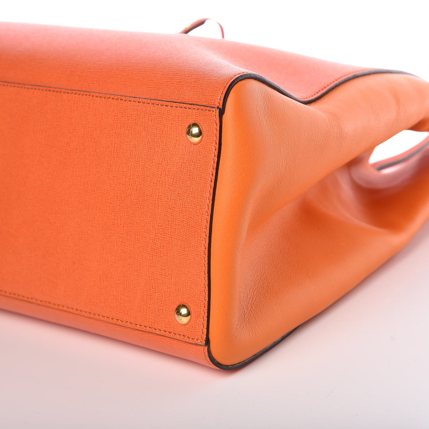 Vitello Elite Large 2Jours Tote Arancio