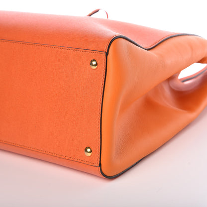 Fendi Vitello Elite Large 2Jours Tote Arancio 9 of 9