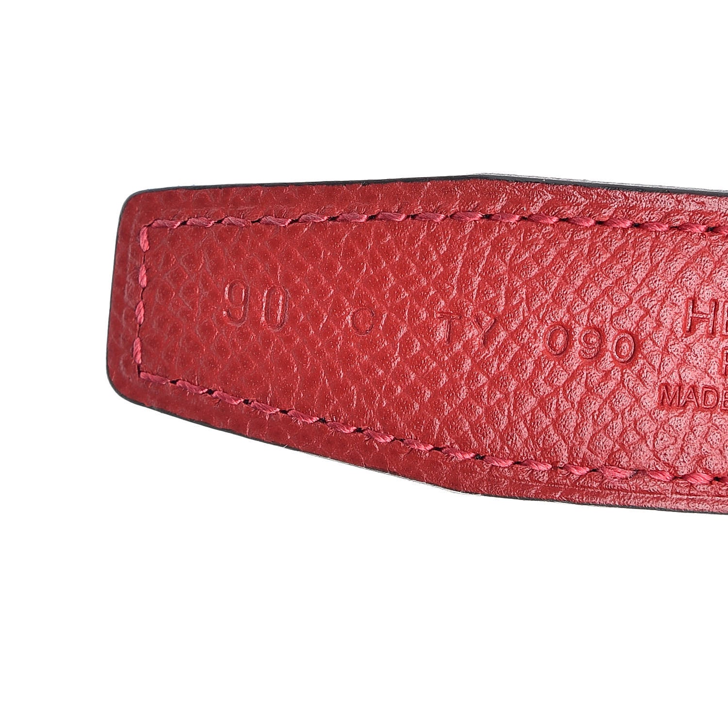 Hermes Epsom Swift 24mm Constance Belt 90 Rouge Casaque Black 5 of 7