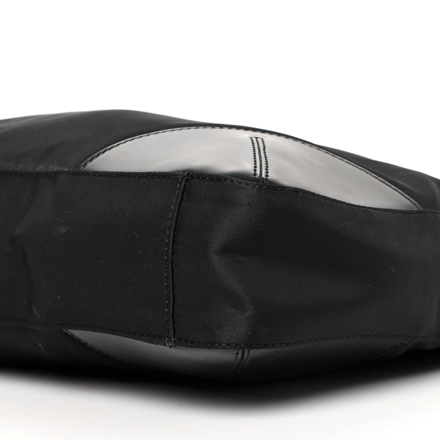 Prada Calfskin Tessuto Nylon Easy Shoulder Bag Black 9 of 11