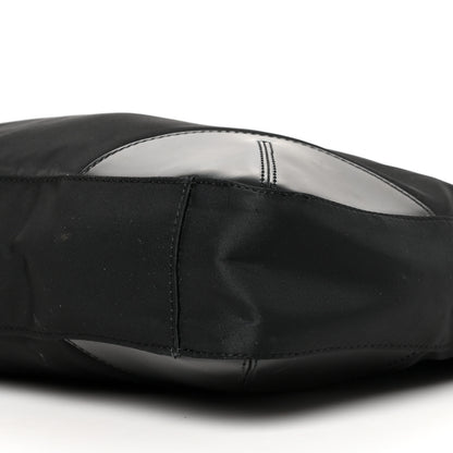 Prada Calfskin Tessuto Nylon Easy Shoulder Bag Black 9 of 11