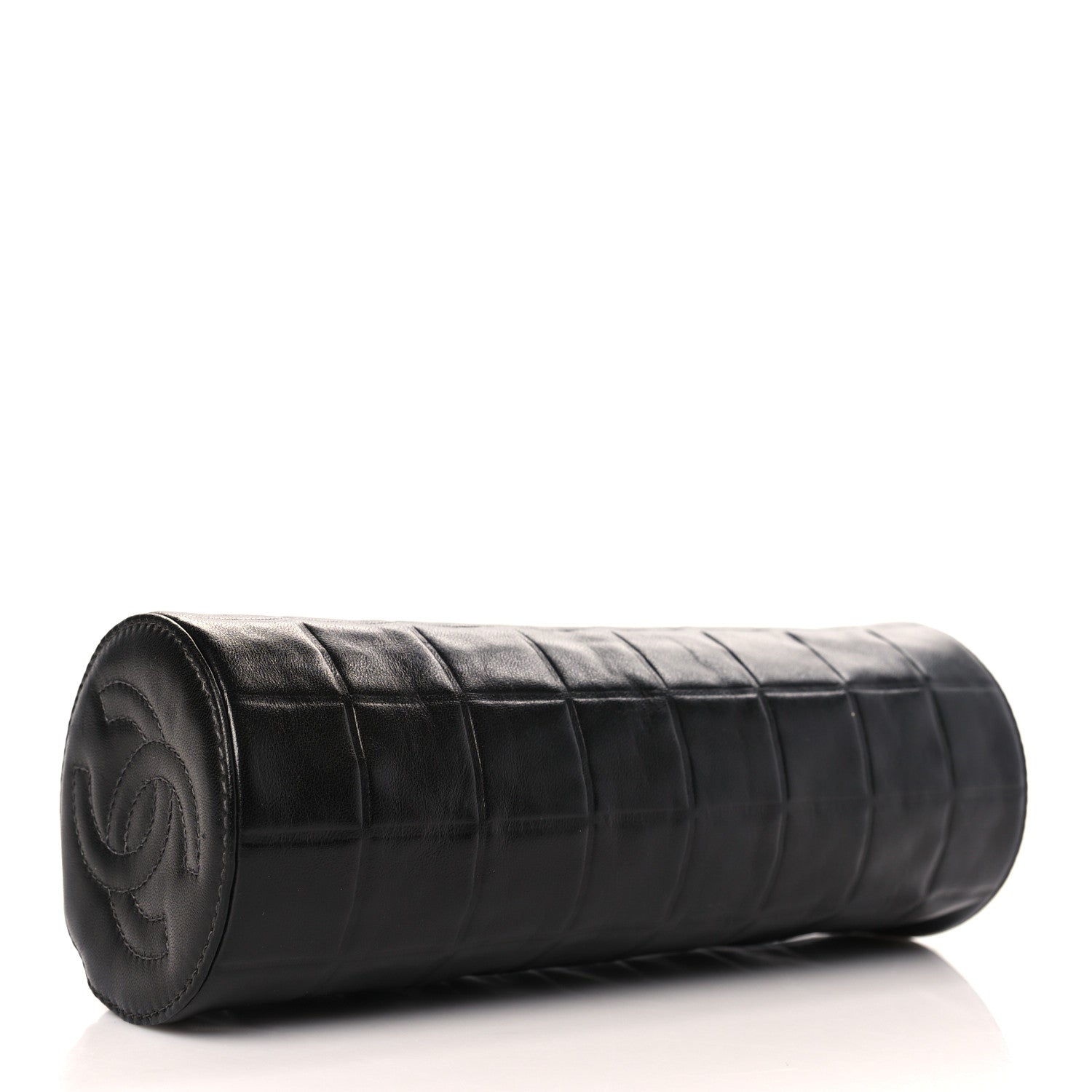 Chanel Lambskin Chocolate Bar Cosmetic Pouch Black 4 of 9