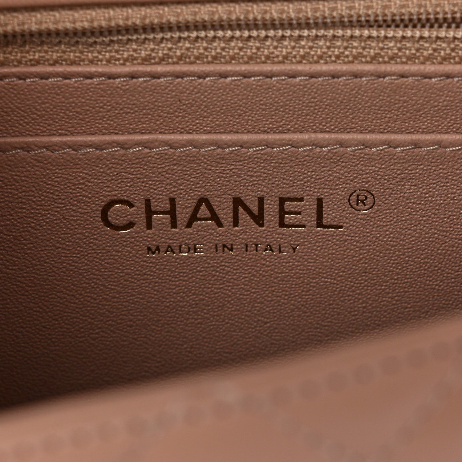 Chanel Lambskin Quilted Mini Square Flap Beige 6 of 11