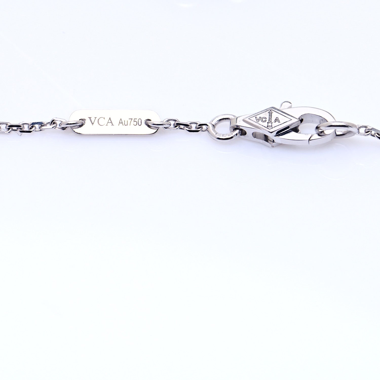 Van Cleef & Arpels 18K White Gold Diamond Mini Frivole Bracelet 4 of 7