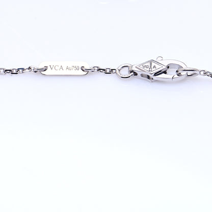 Van Cleef & Arpels 18K White Gold Diamond Mini Frivole Bracelet 4 of 7