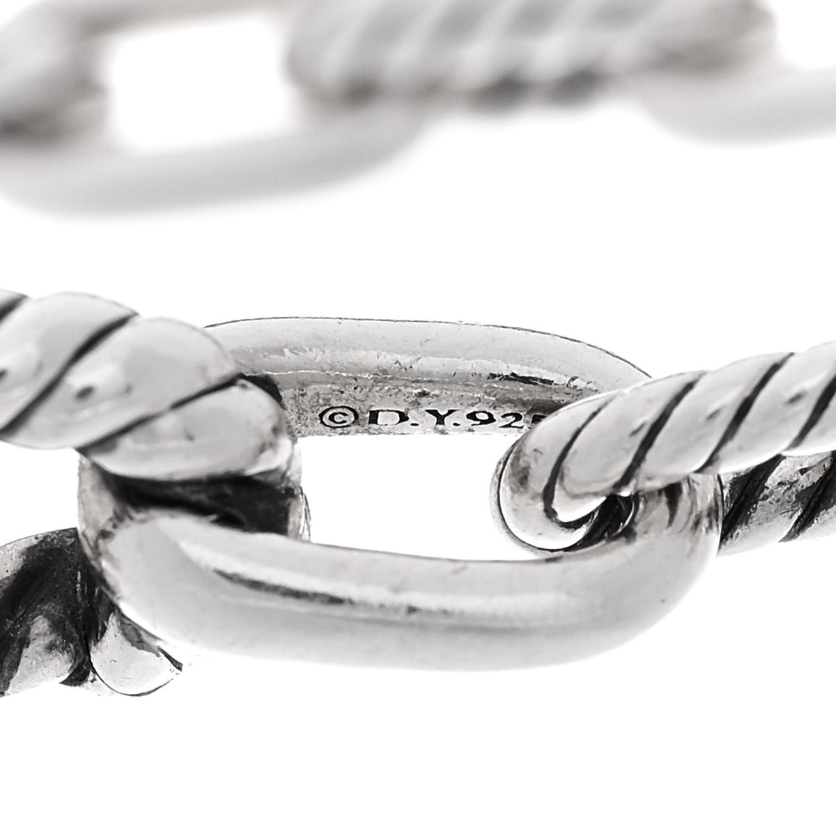 Sterling Silver 5.5mm DY Madison Link Chain Bracelet
