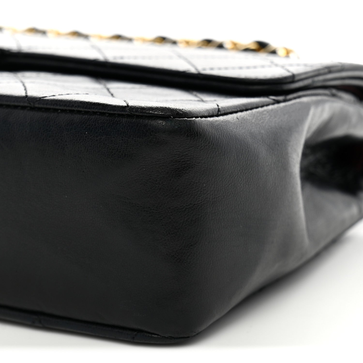 Chanel Lambskin Quilted Medium Double Flap Black 10 of 13