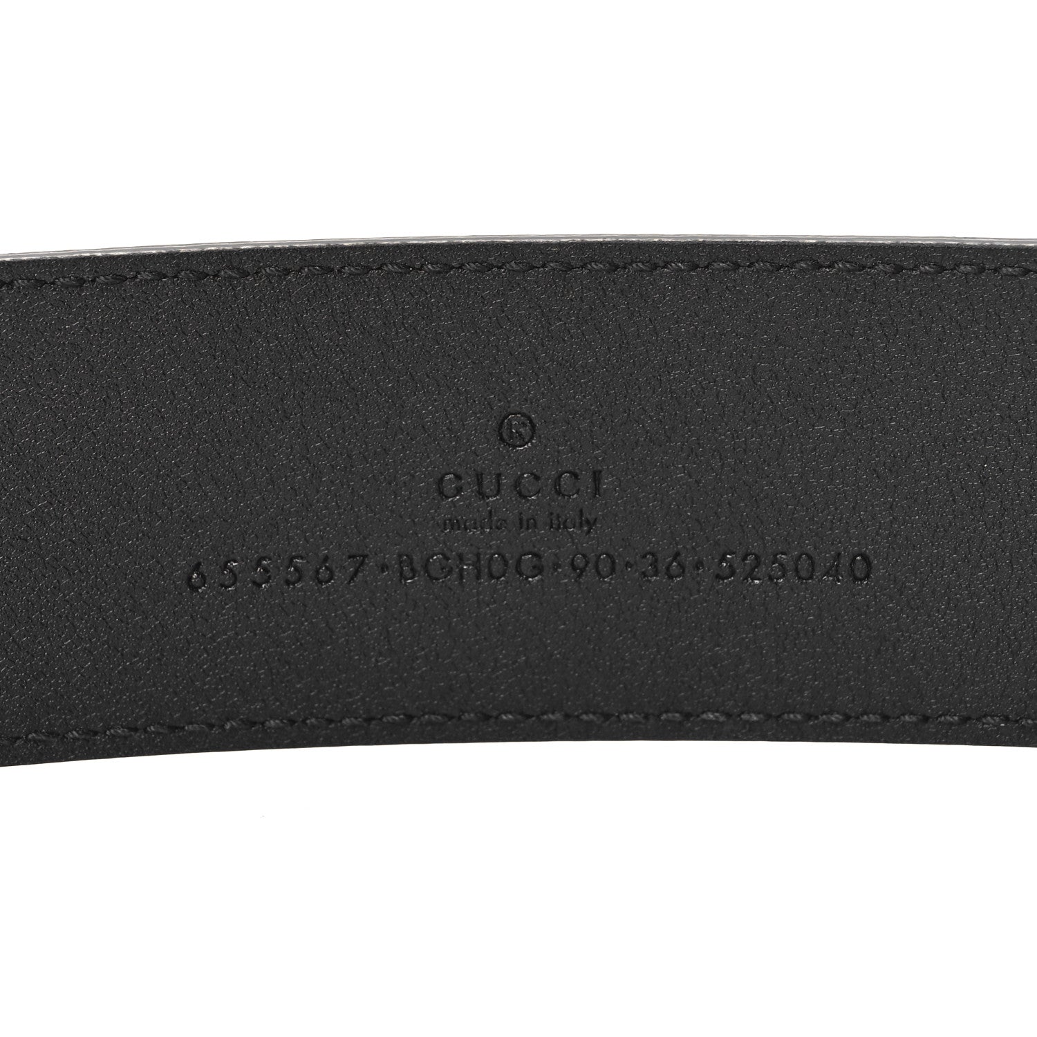 Gucci Selleria Calfskin G 40mm Belt 90 36 Black 5 of 7