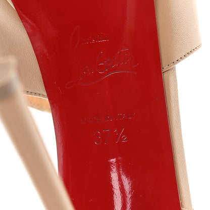 Christian Louboutin Nappa Hollandrive 130 Pumps 37.5 Nude 7 of 9