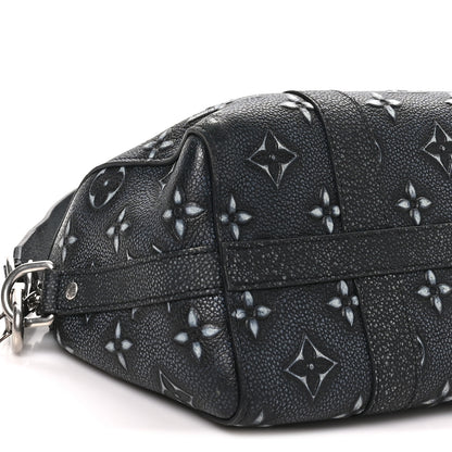 Louis Vuitton Cowhide Faded Monogram City Keepall Charcoal 8 of 9
