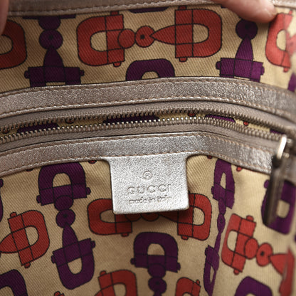 Gucci Metallic Guccissima Medium Pelham Shoulder Bag Silver 8 of 15