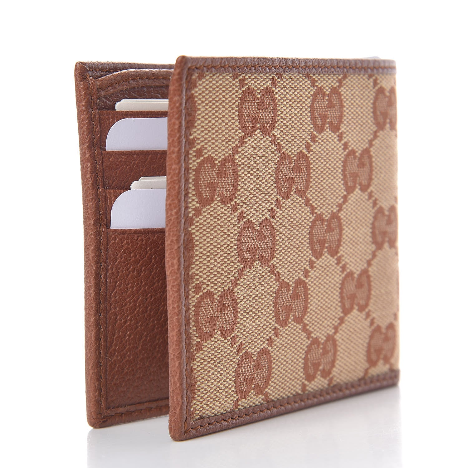 Gucci X MLB Monogram NY Yankees Bi-Fold Wallet Beige Ruggine Ivory 3 of 8