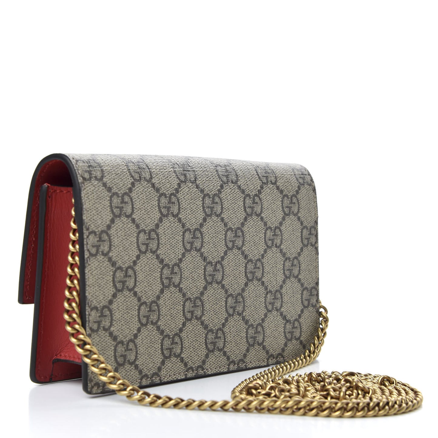 GG Supreme Monogram Mini Cherry Chain Bag